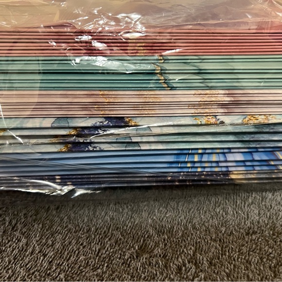 Marble Print Hanging Folders With Foil Stamping Process - Picture 3 of 4